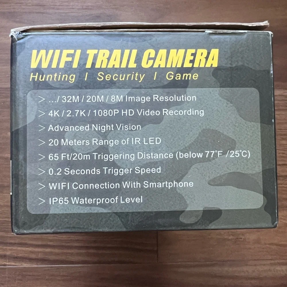 Vanari Trail Camera, 4K 48MP WiFi Game Camera with Night Vision Motion Activate
